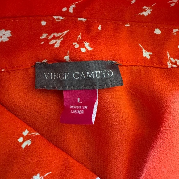 Red‎ Floral Midi Dress Vince C - Picture 4 of 10